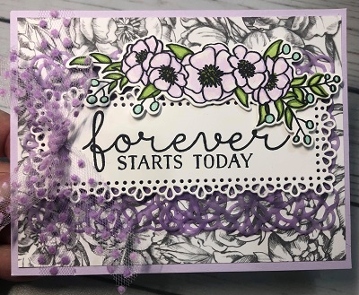 Stampin Up Vine Design and a Floral Wedding Scrapbook Page Idea