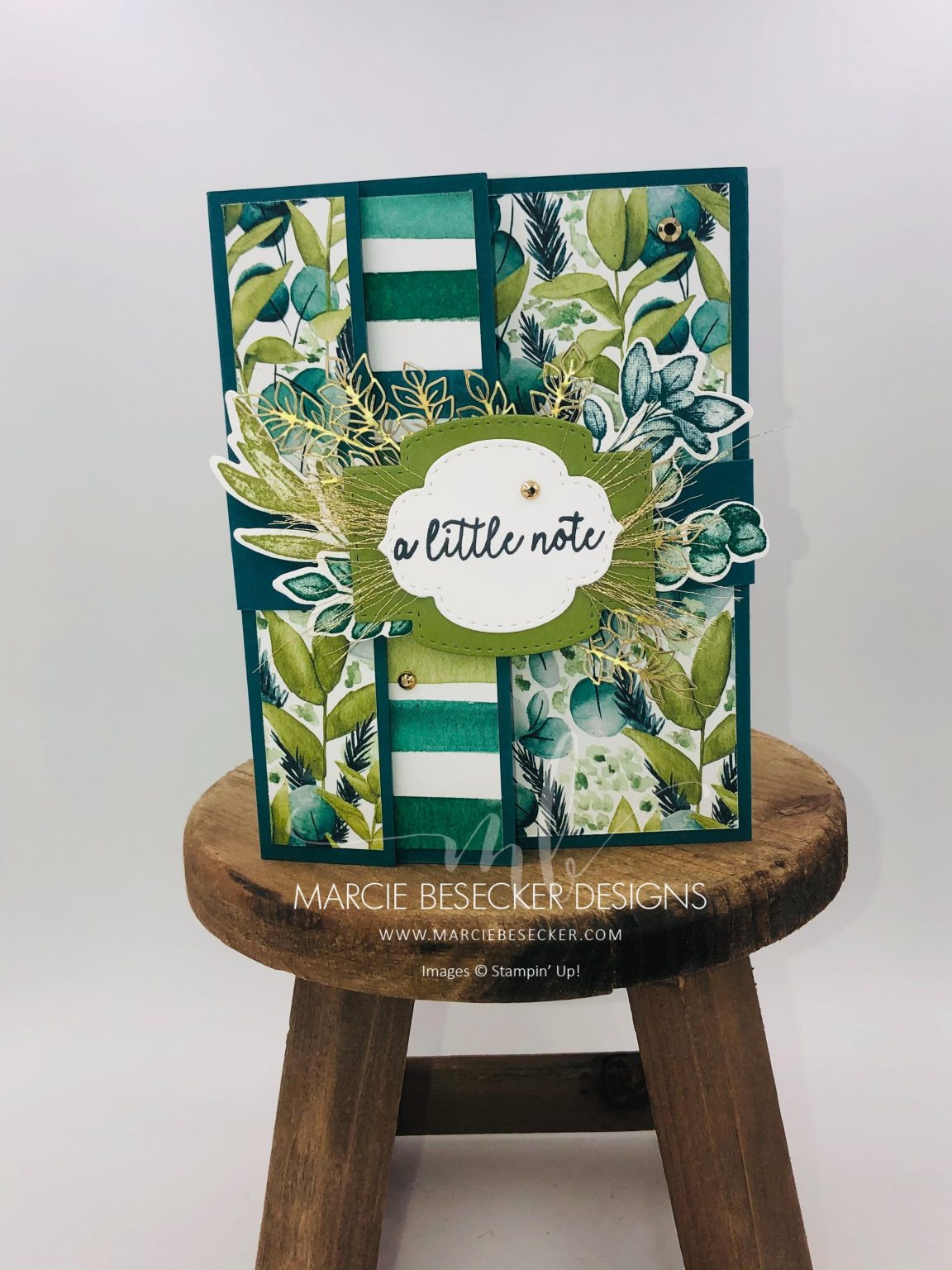 Another Fancy Fold From Forever Fern - Stampin' Up - Marcie Besecker ...