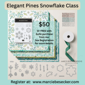 Elegant Pine Snowflakes Class