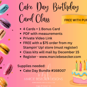 Cake Day Birthday Card Class