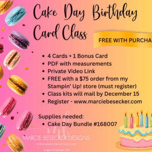 Cake Day Birthday Card Class
